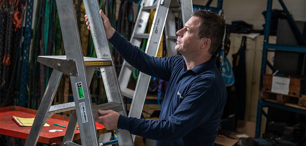 Photo inspection of the climbing equipment